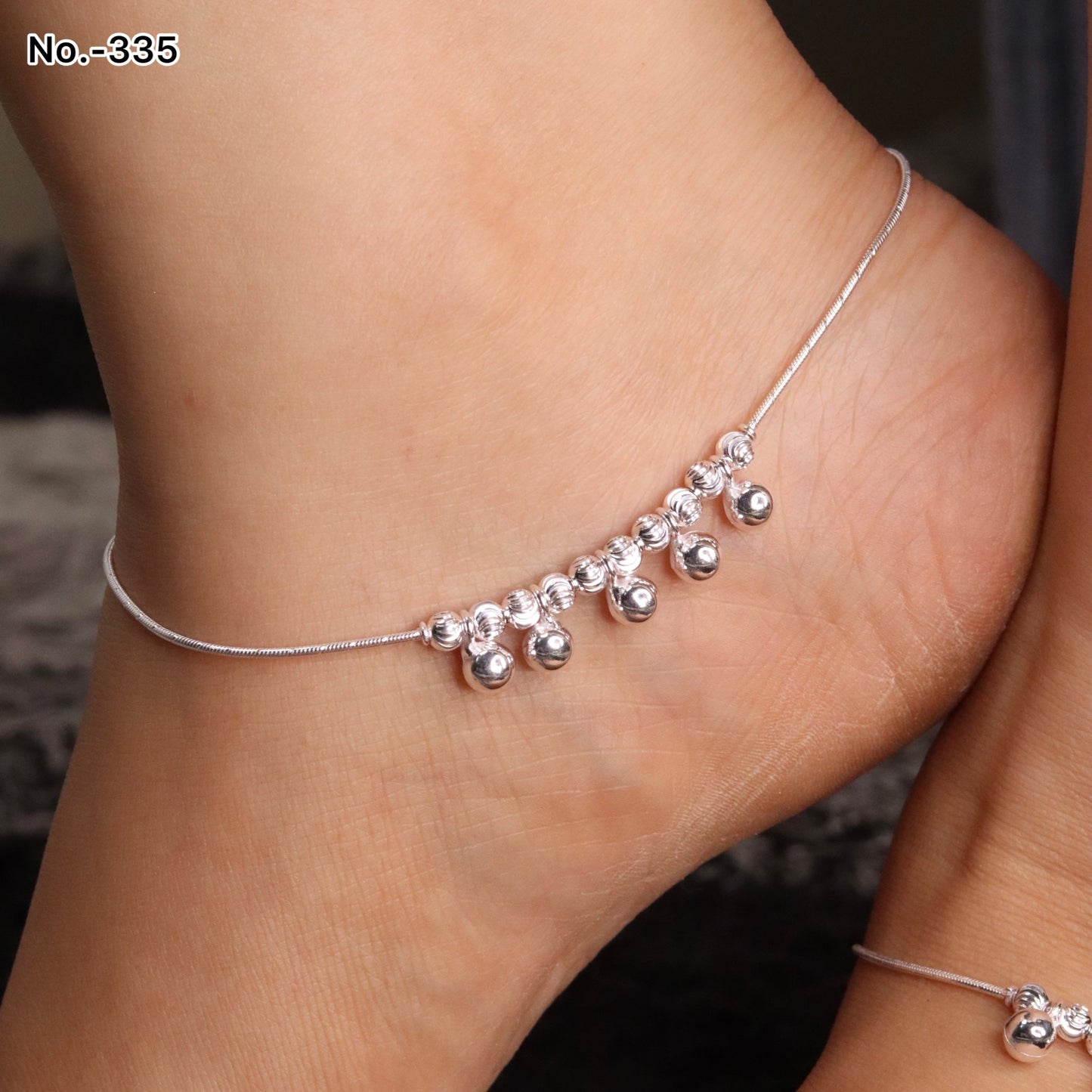 Silver Balls Payal