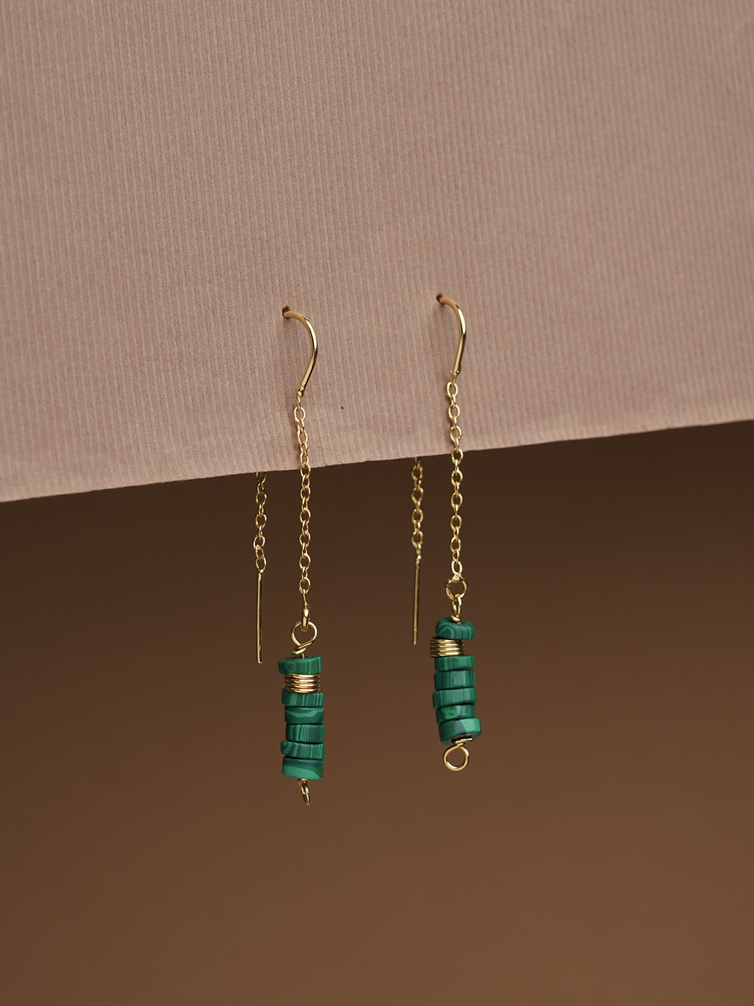 Turquoise Dangling Earring - Gemstone 18k Gold Plated