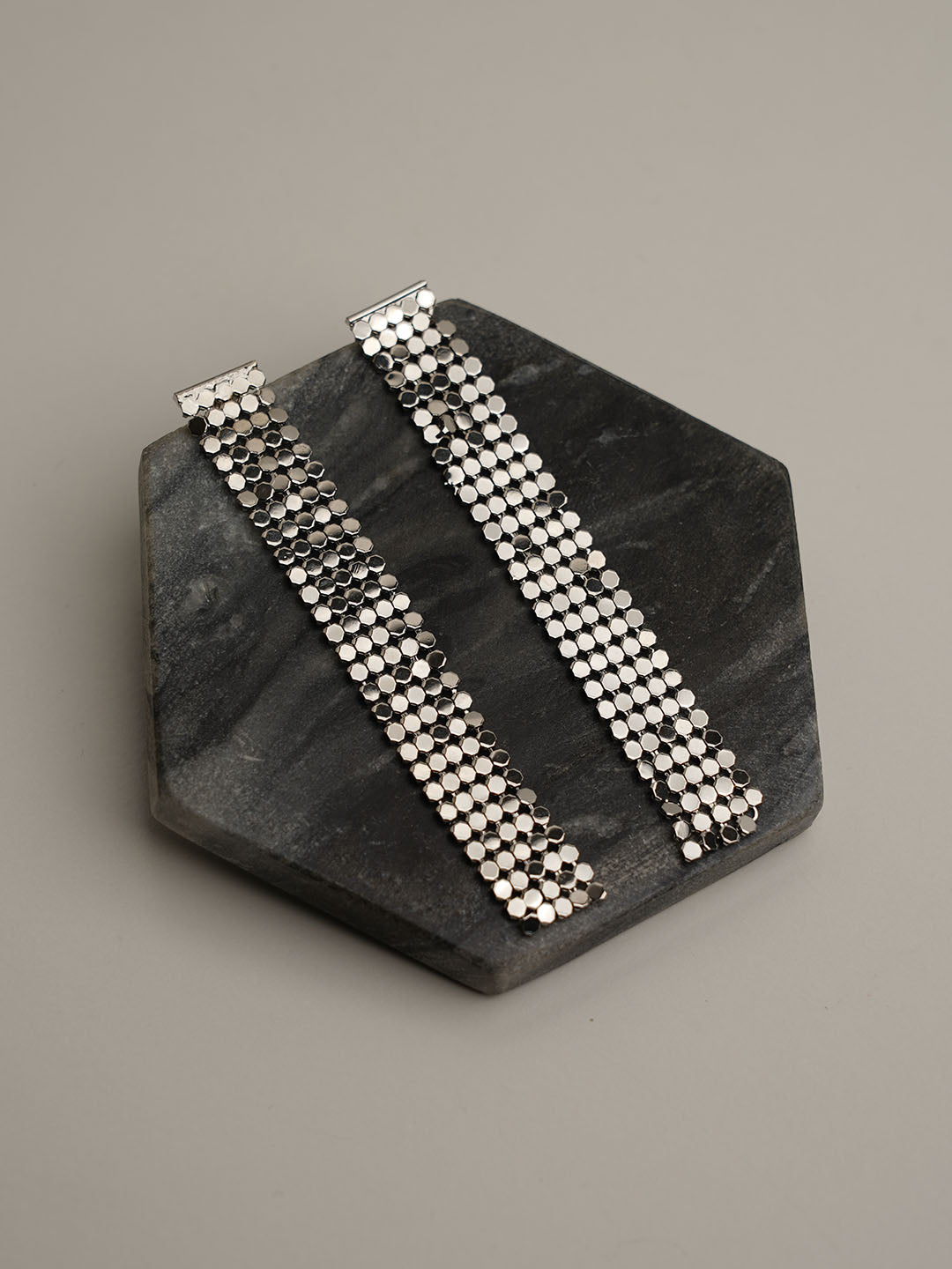 Party Dangler Silver Statement Earring