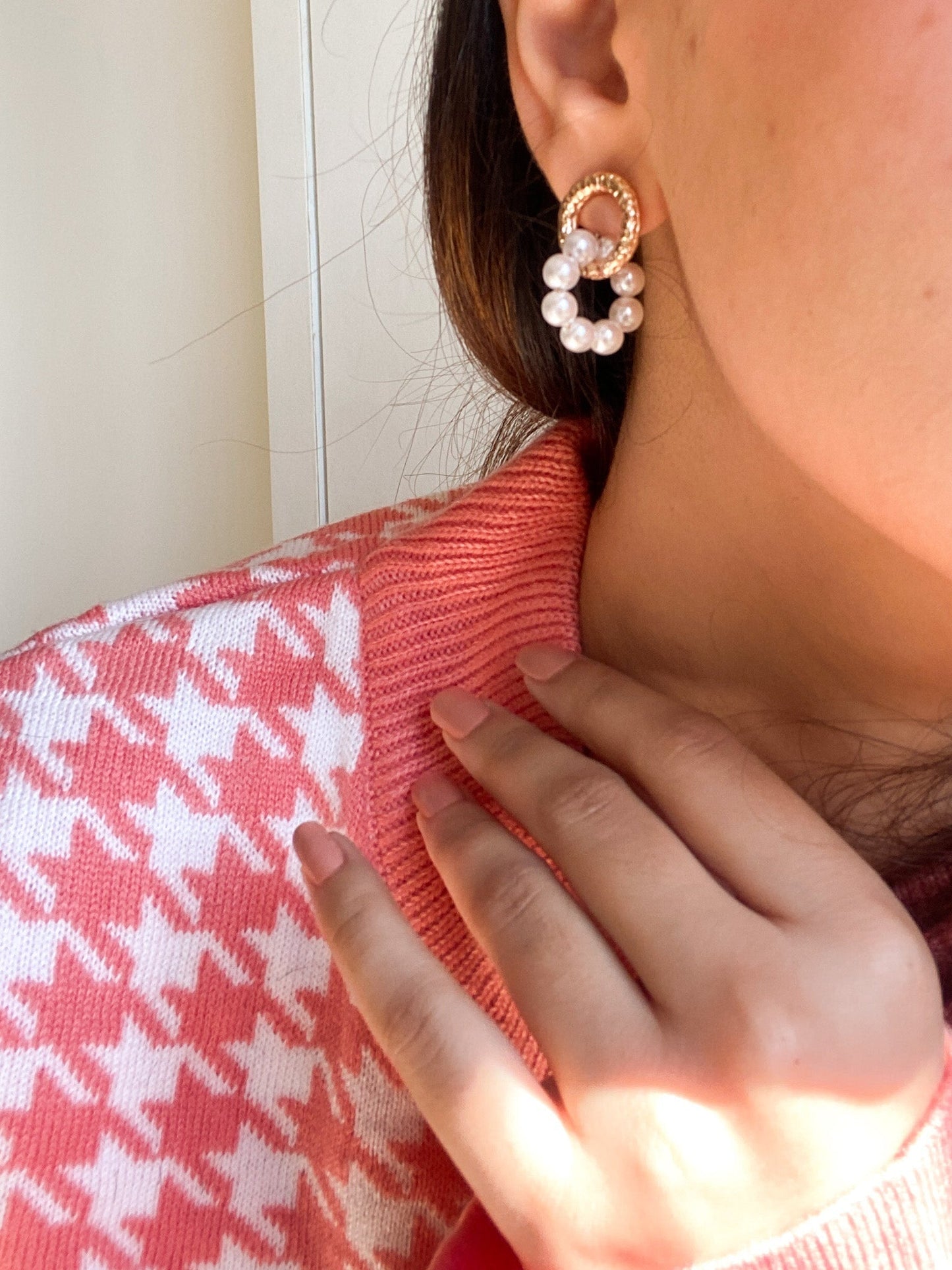 Double Pearl Earring