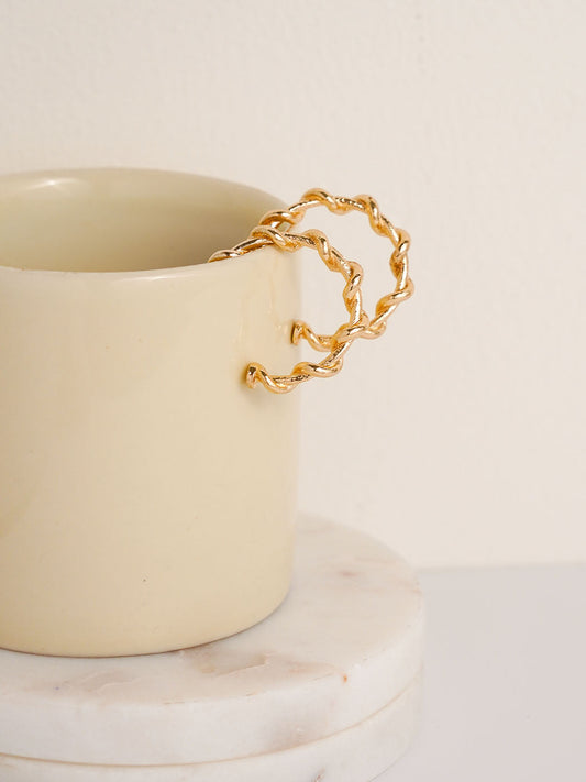 Twisted Hoop Earring