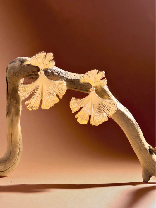 Double Leaf Statement Earring