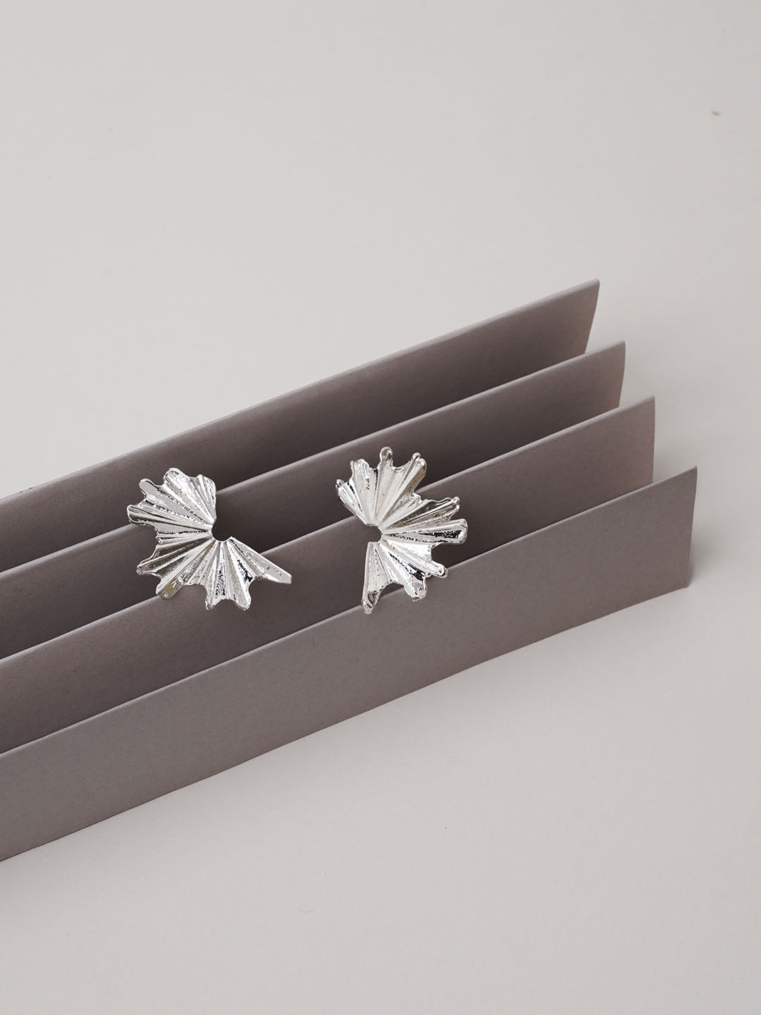 Demi Thunder Silver Statement Earring