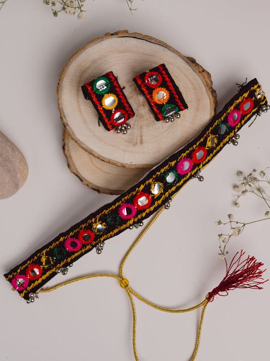 Multi-Color Mirror Choker Set