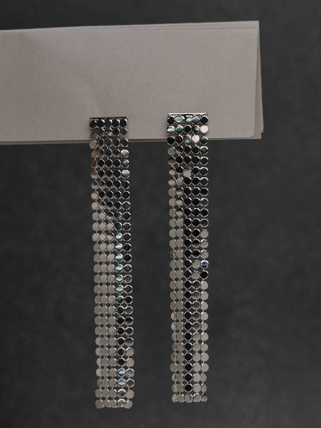 Party Dangler Silver Statement Earring