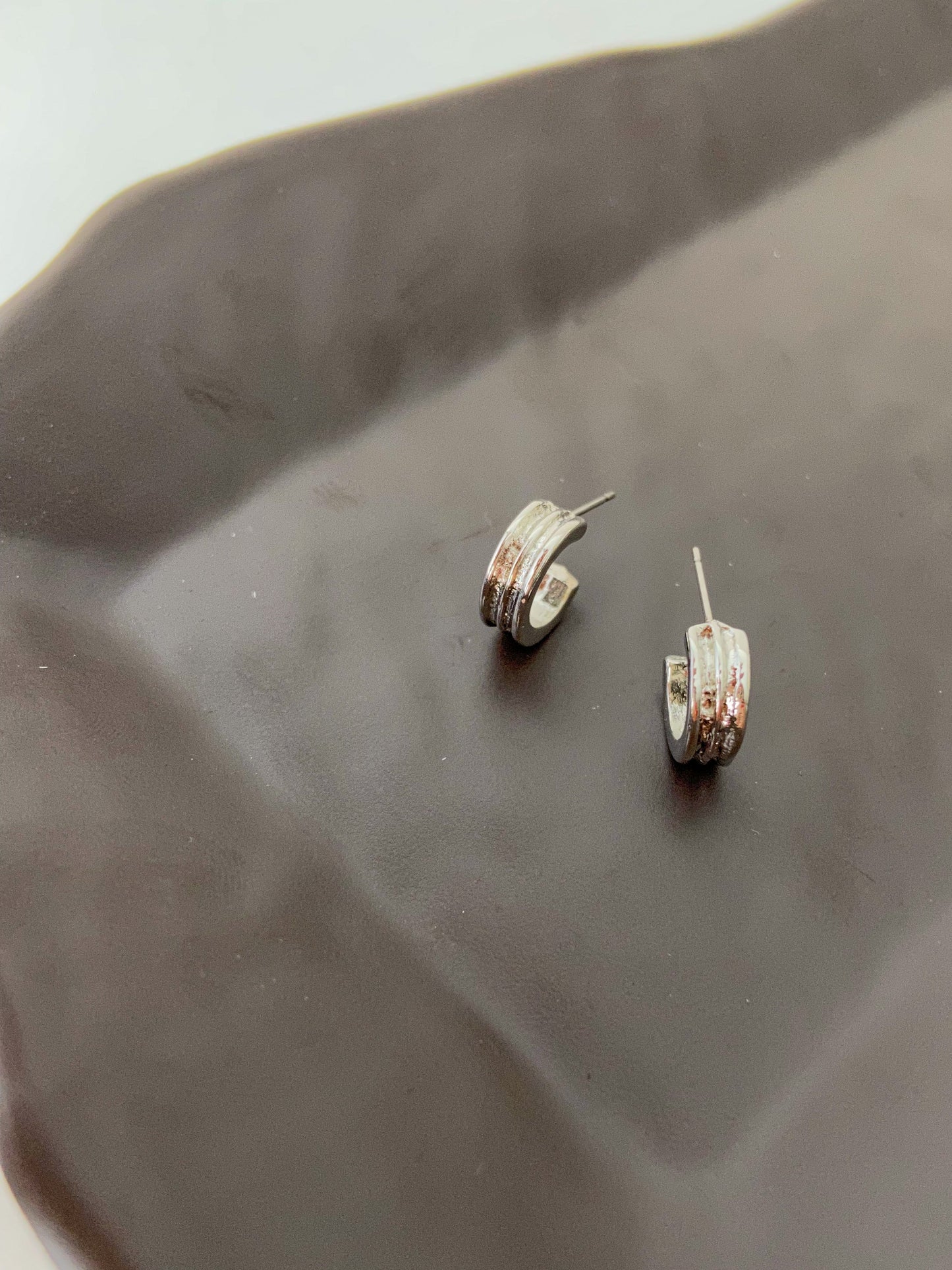 Small 6 Silver Singles Earring