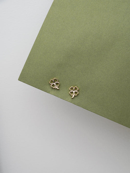 Clover leaf Singles Stud Earrings