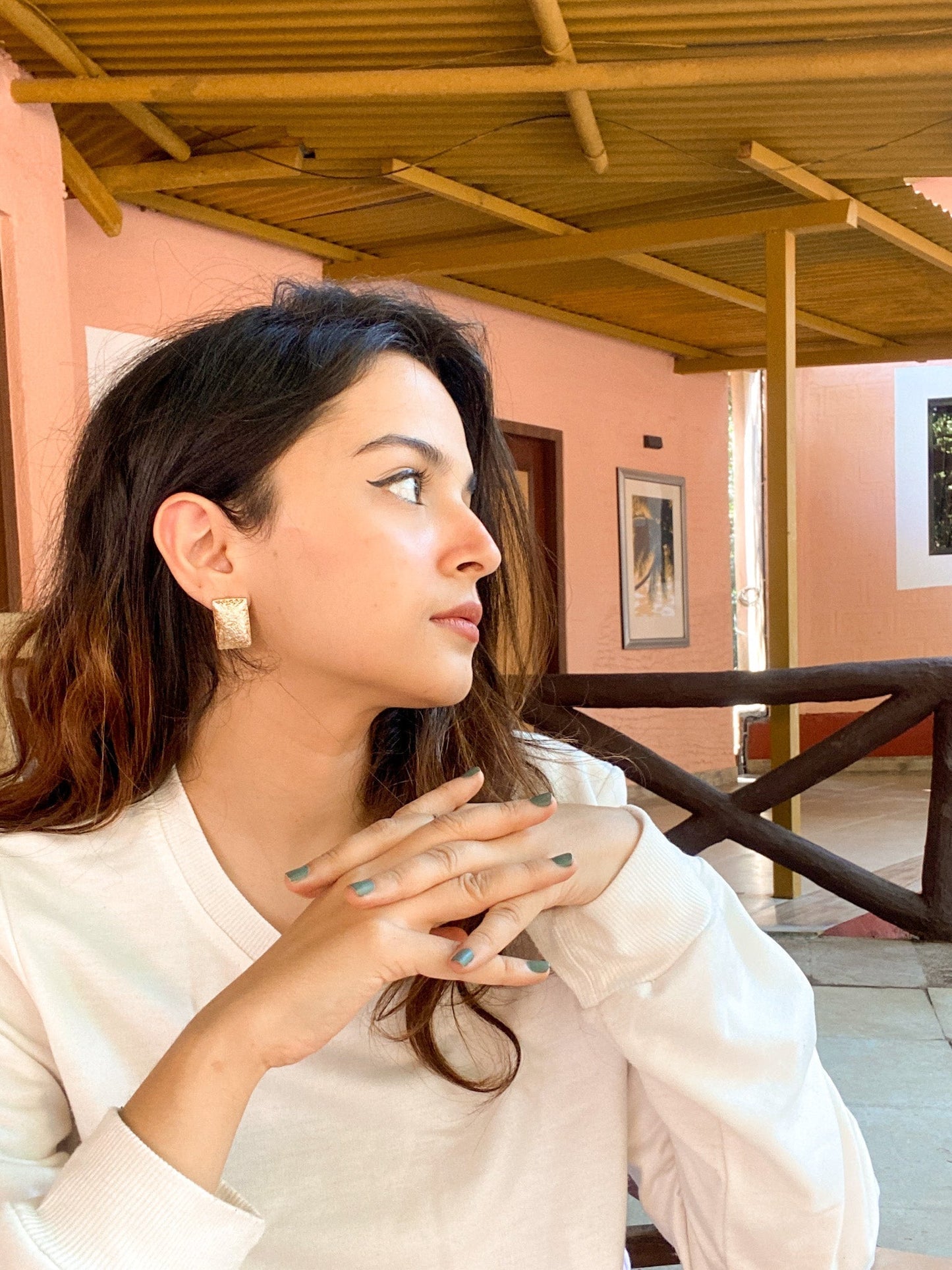 Statement Rectangle Earring