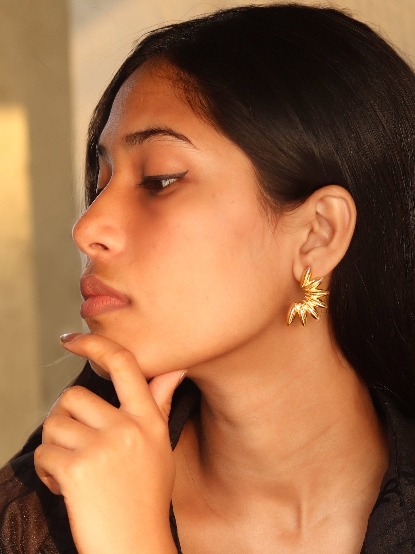 Demi Leaf Statement Earring